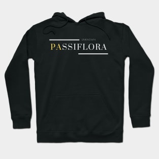 Minimalist Exotic Plant Design: Natural and Sophisticated Style - Passiflora Hoodie